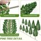 Garden Landscape Model Dark Green Pine Tree Model Scene Accessory for Making Architecture Sand Table and Station Platform Model